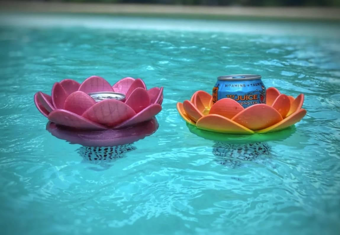 3d printed floating can cooler